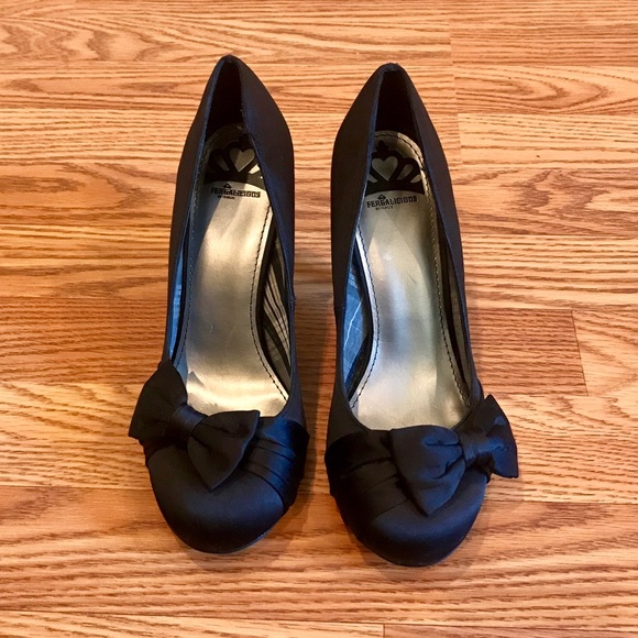 Fergalicious Shoes - Fergalicious Black Bow-Tie Heels 😍